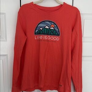 Life Is Good Kids' Coral Long Sleeve Shirt